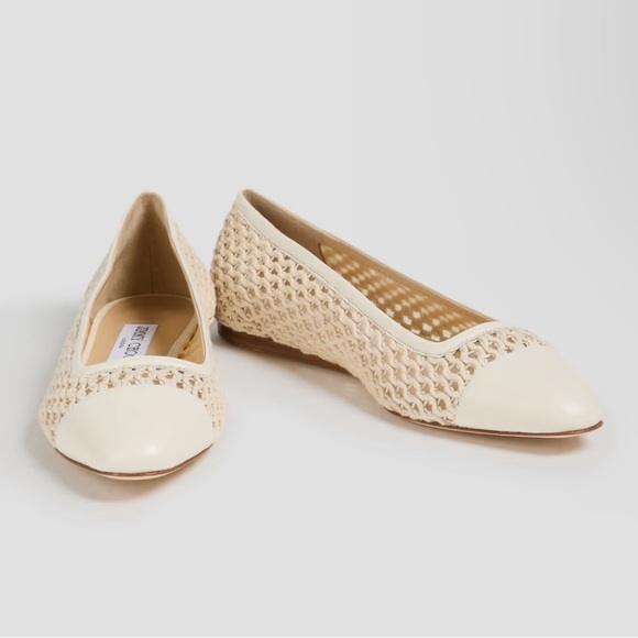 Jimmy Choo Watson Crochet Flats - Picture 2 of 12